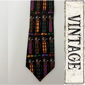 Vintage 1997 Ralph Martin Co RM Sport Golf Mens Silk Neck Tie
